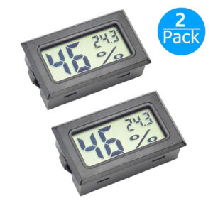 double pack of hygrometer/thermometer for bearded dragon vivarium