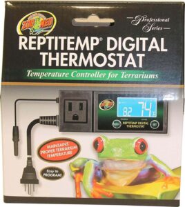 temperature thermostat for bearded dragon vivarium